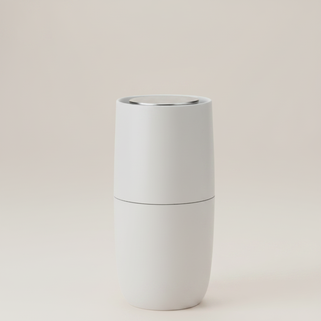 Norman Foster salt mill light grey