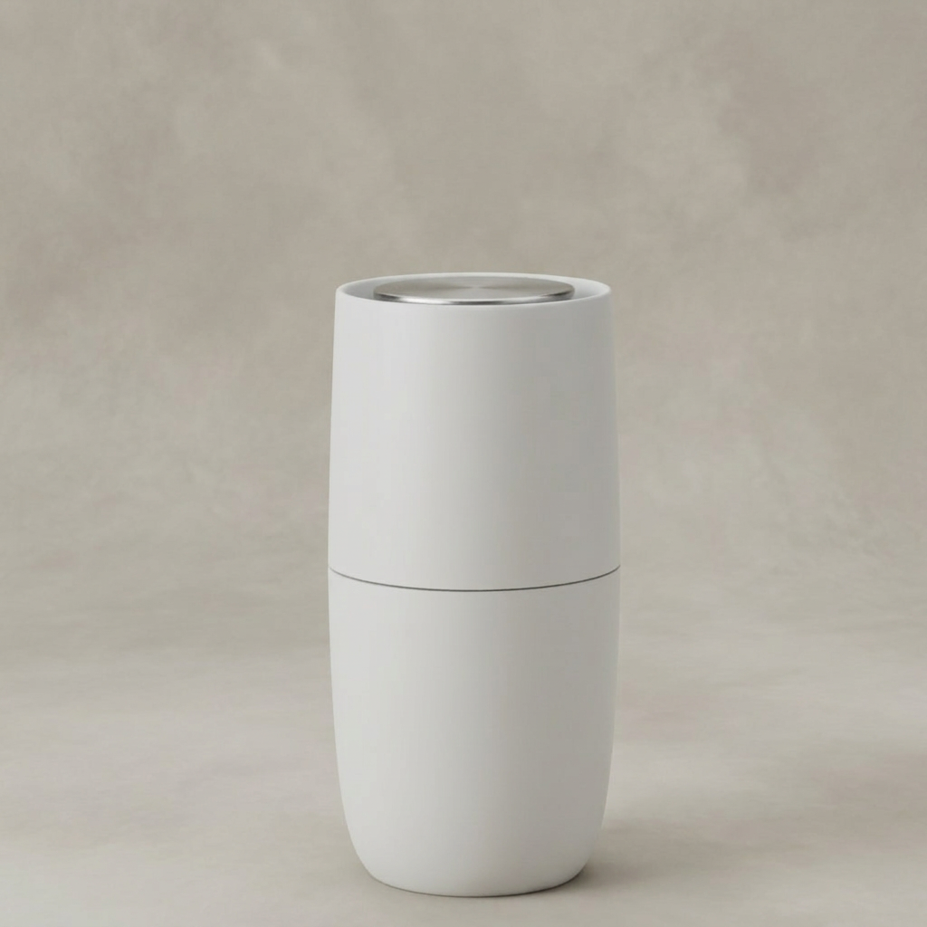 Norman Foster salt mill light grey