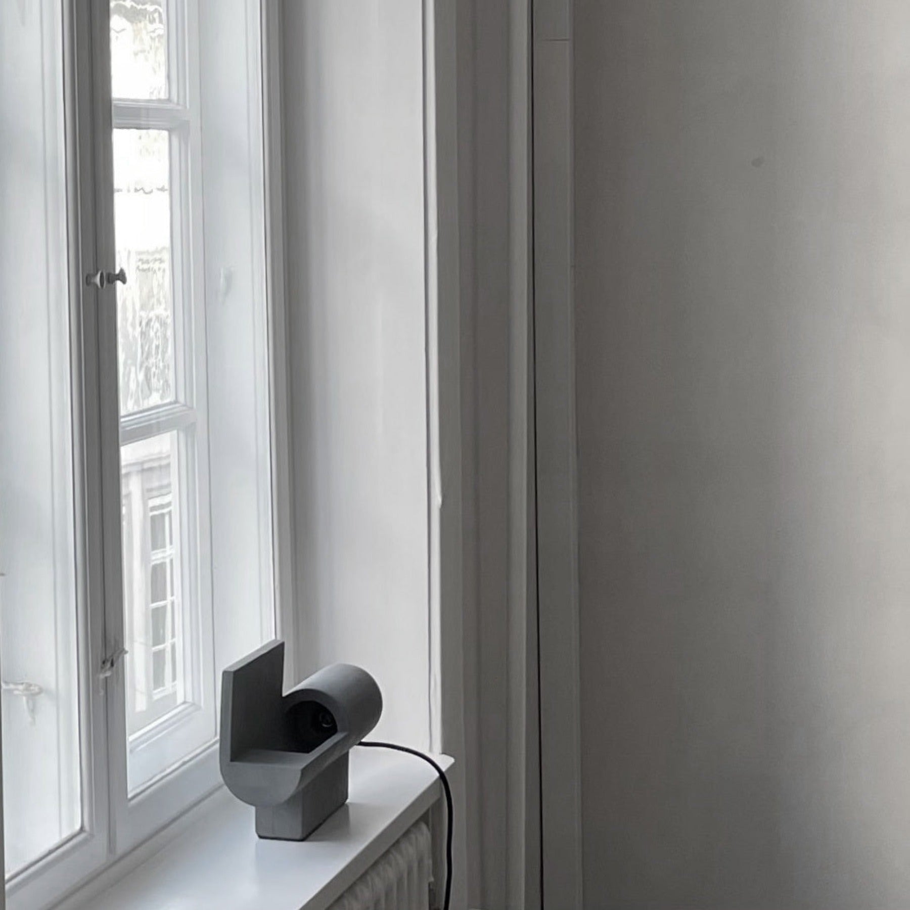 Brutalist Table Lamp, Concrete - Grey*