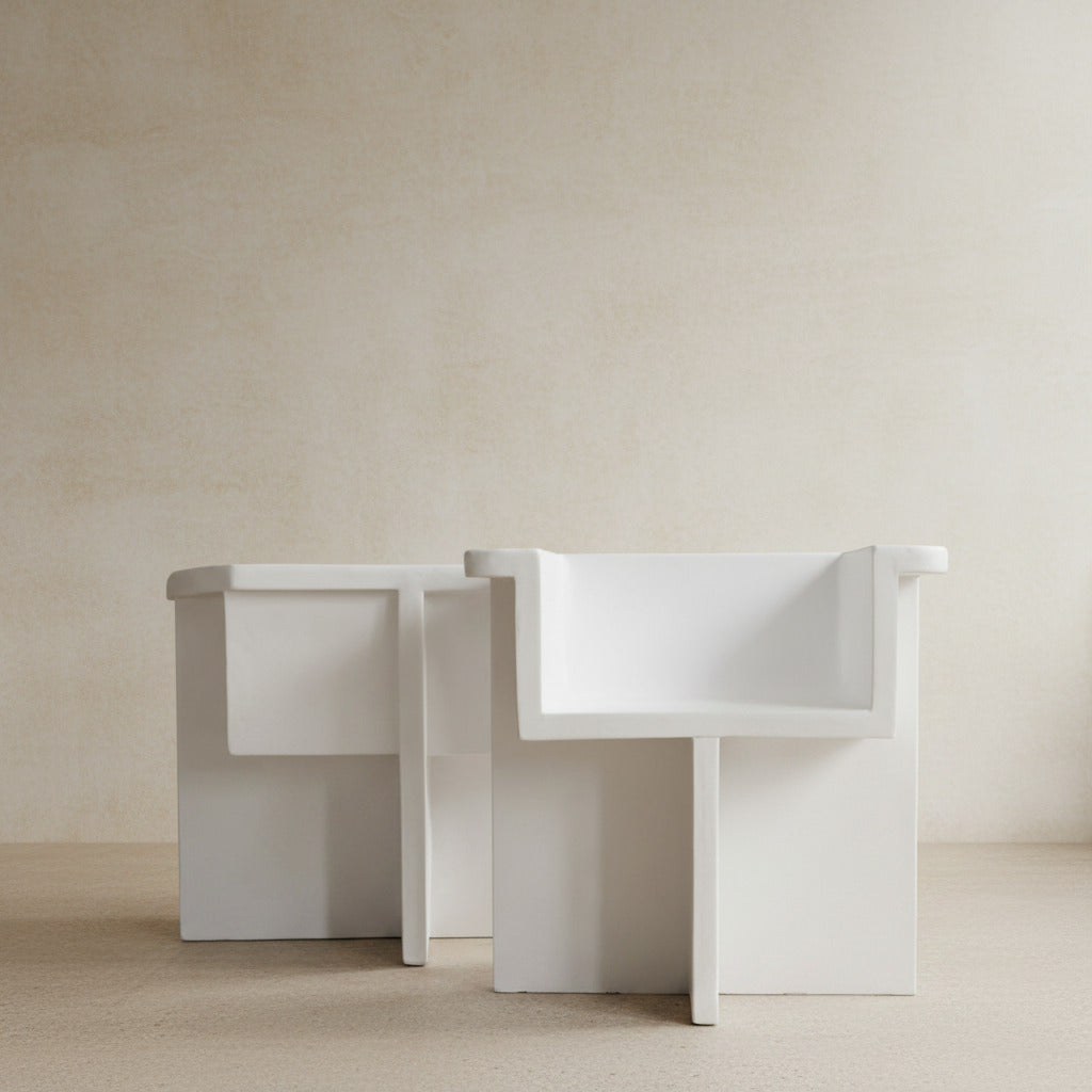 Brutus Dining Chair - Bone White
