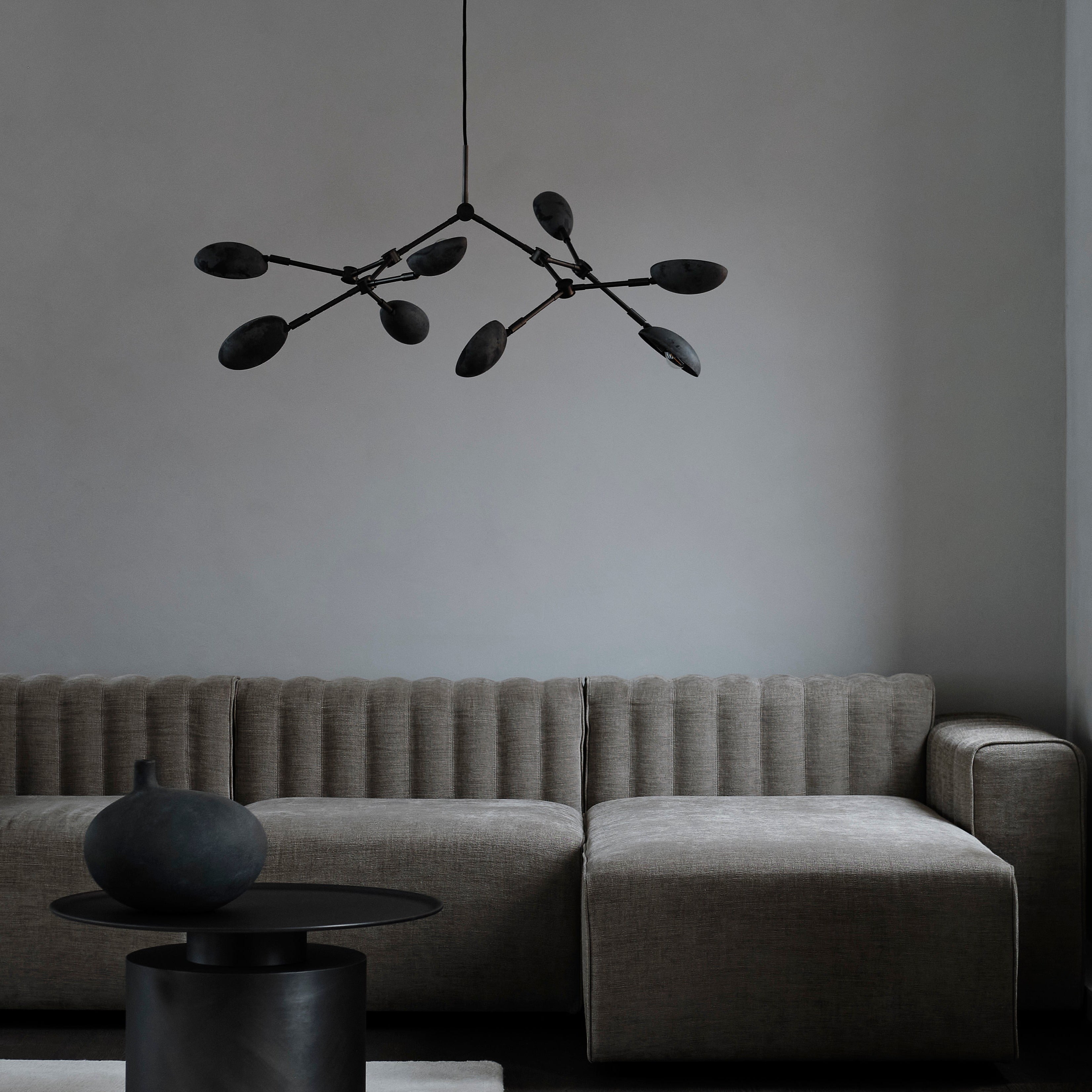 Drop Chandelier, Mini - Bronze, UL
