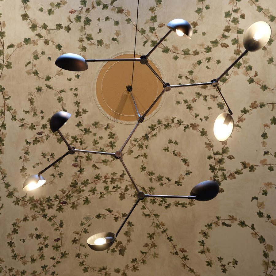 Drop Chandelier - Burned Black, UL