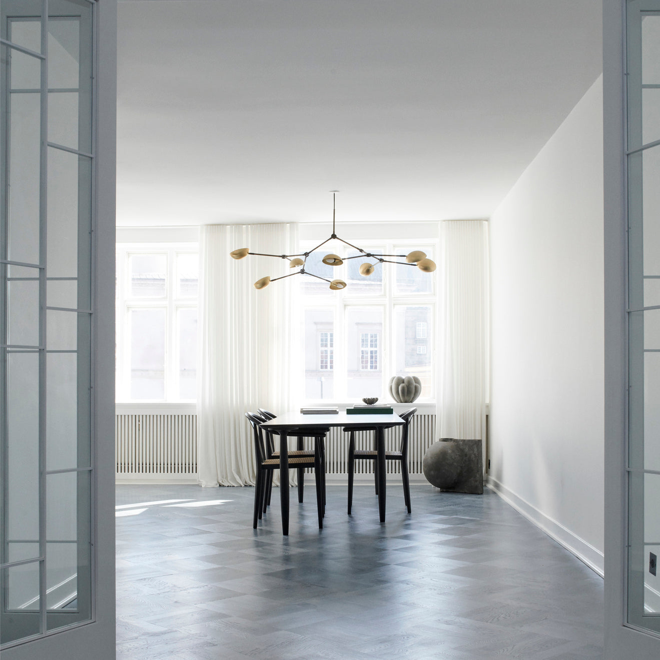 Drop Chandelier - Brass
