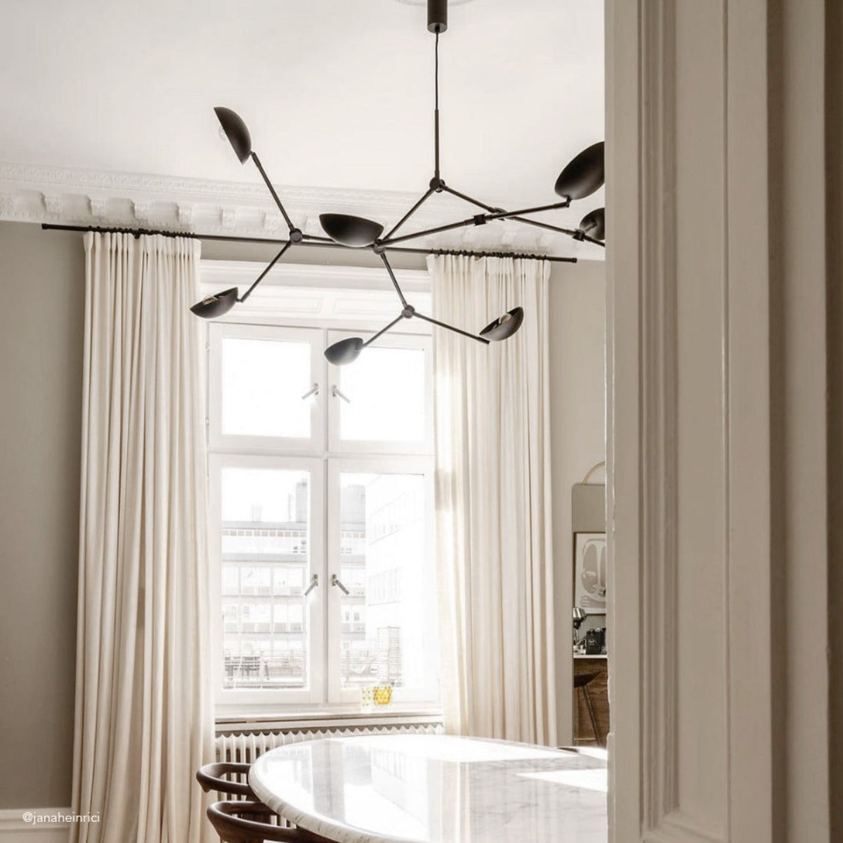 Drop Chandelier - Burned Black, UL