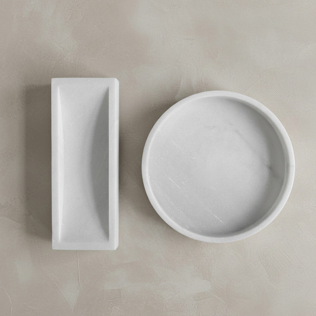 Formalism Tray Marble - White
