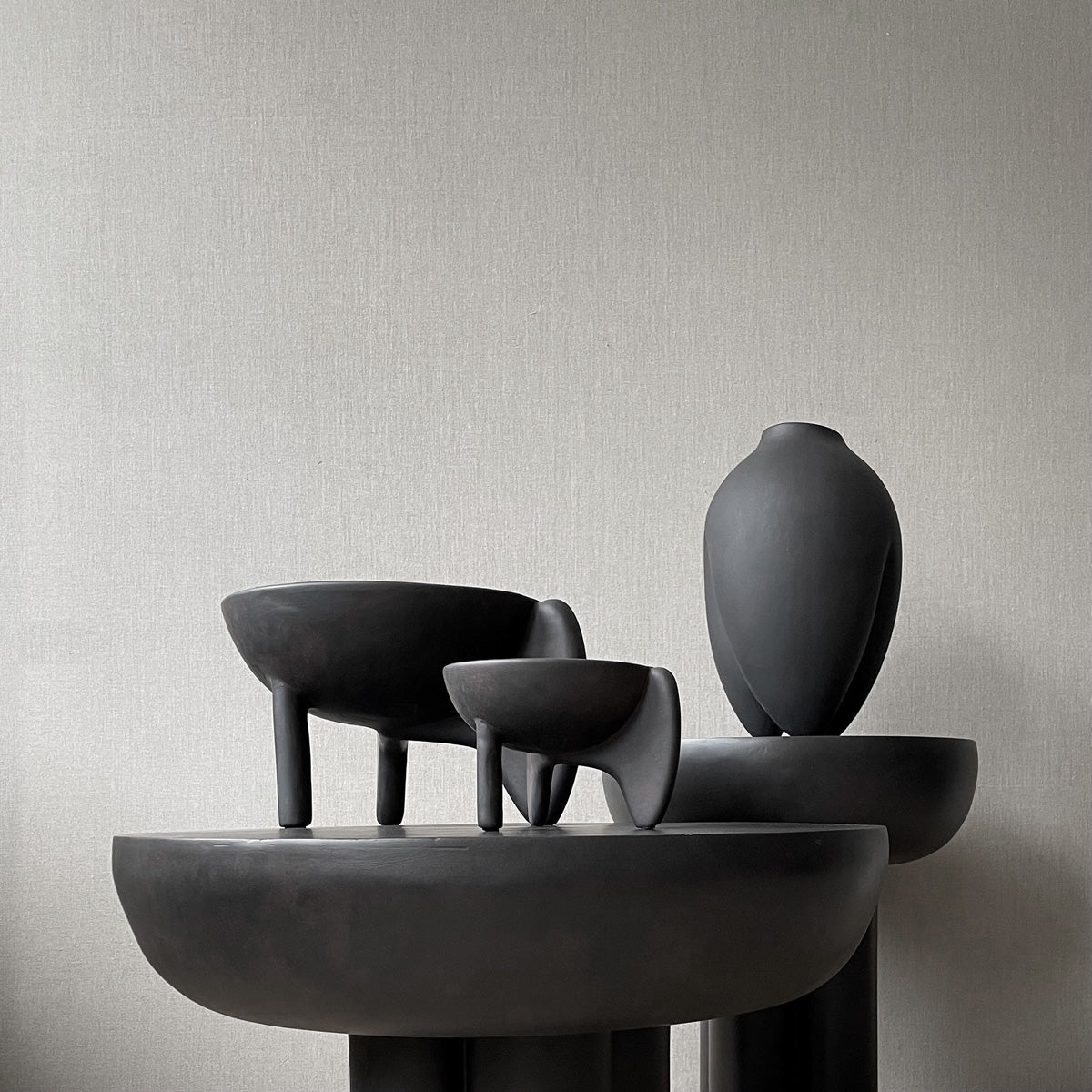 Sumo Vase, Slim - Coffee