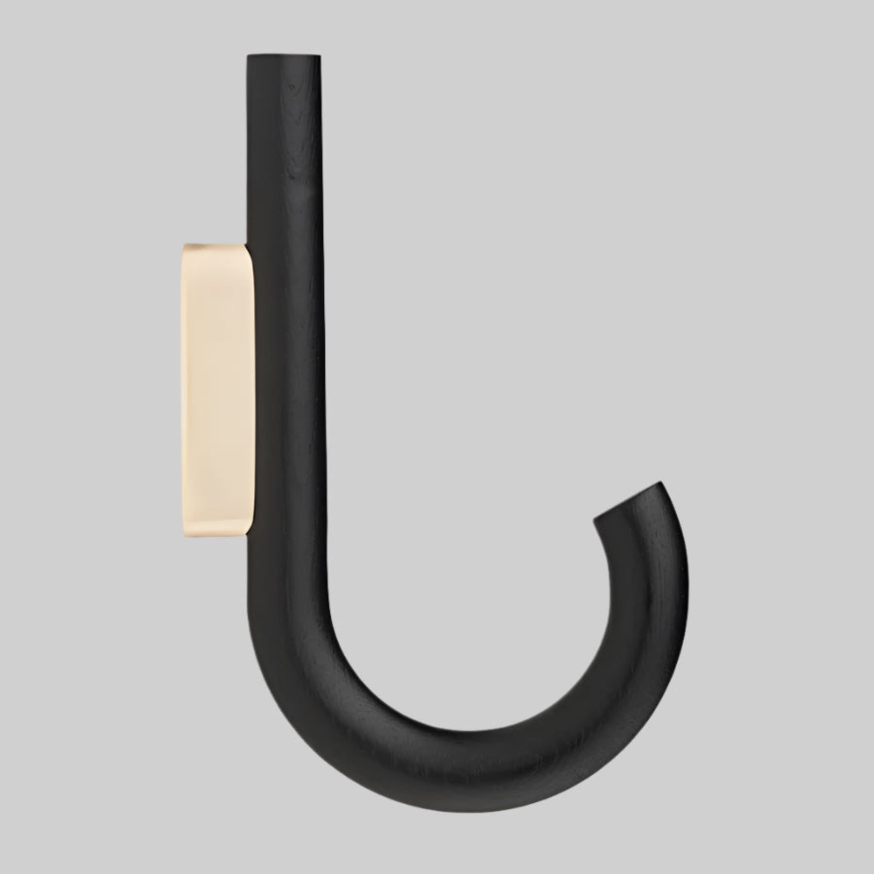 HOOK Big, black oak-brass