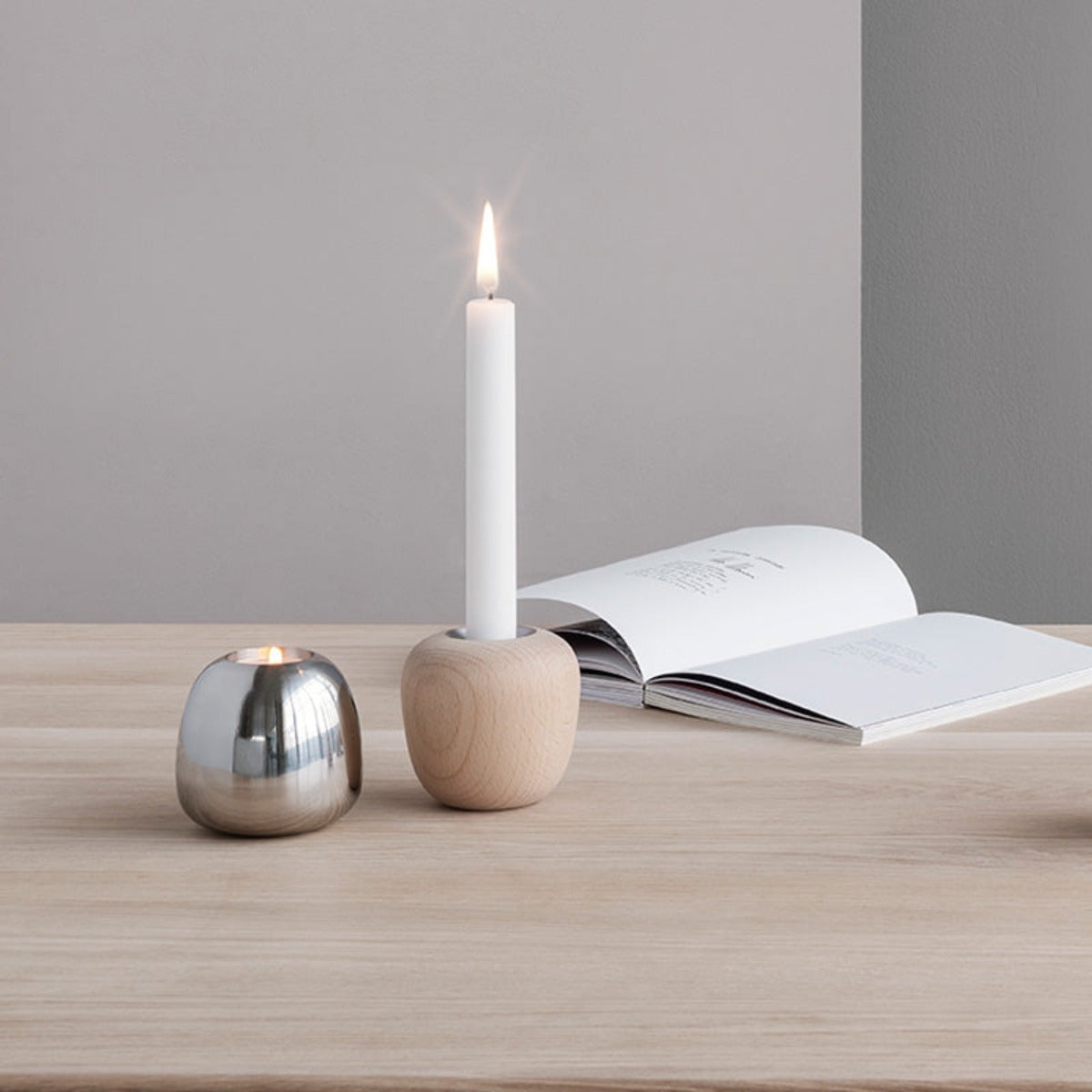 Ora Steel Candleholder - Small