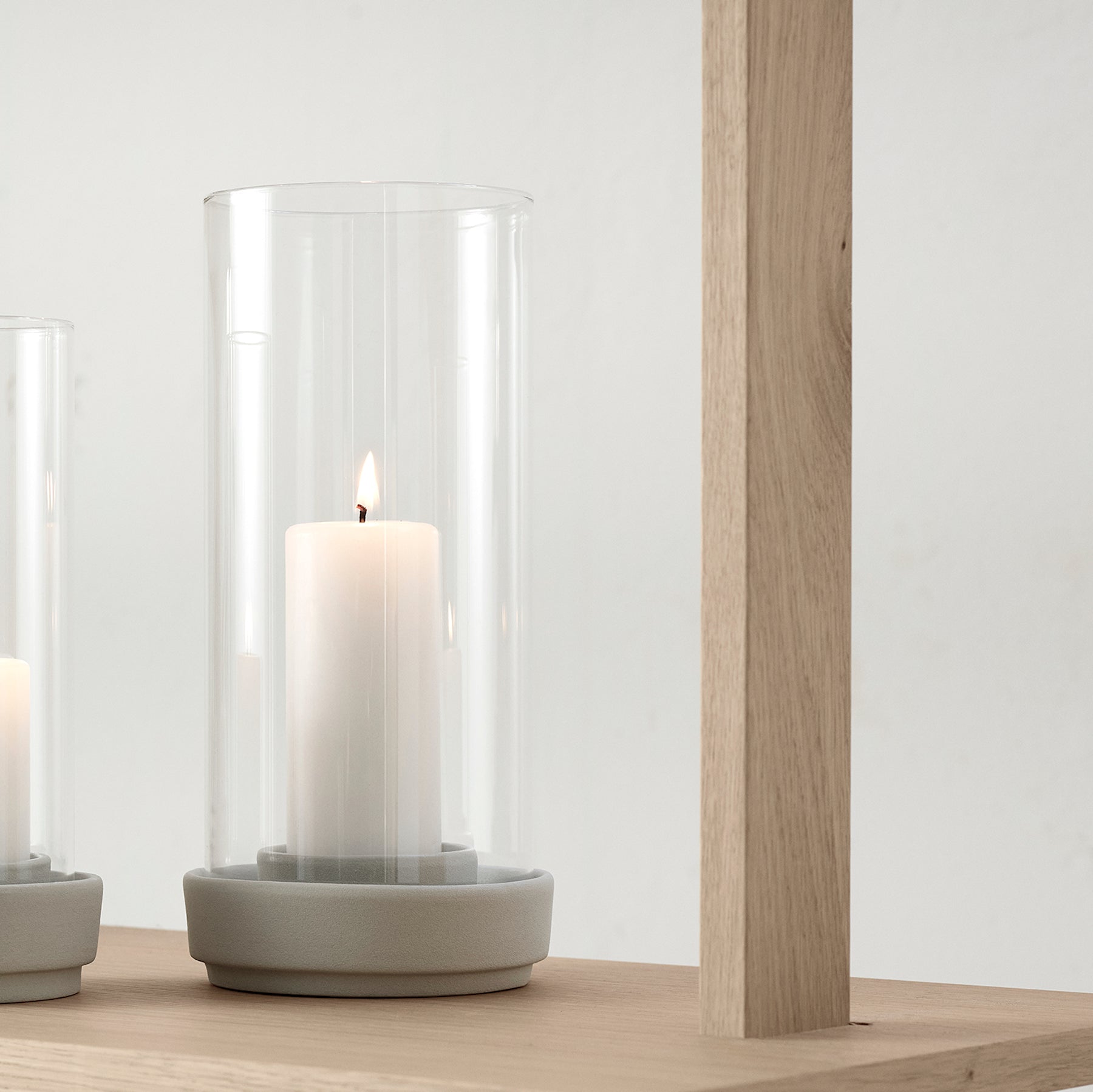 Hurricane Candle Holder -large, sand