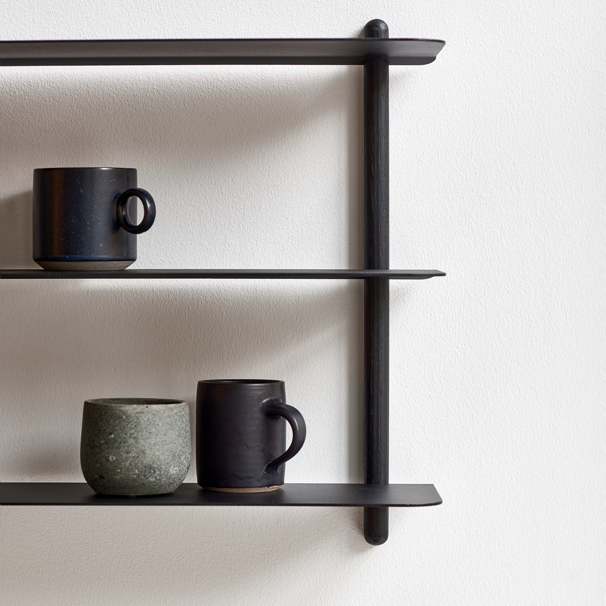 NIVO Shelf Large D - black ash/ black
