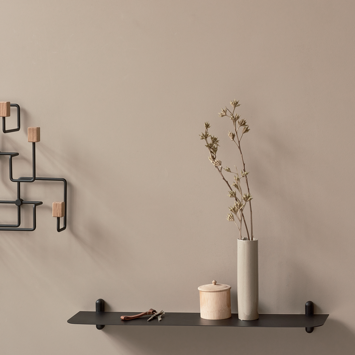 NIVO Shelf Small G - black ash/black