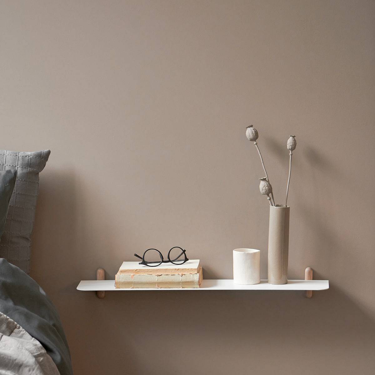 NIVO Shelf Small G - light oak/white