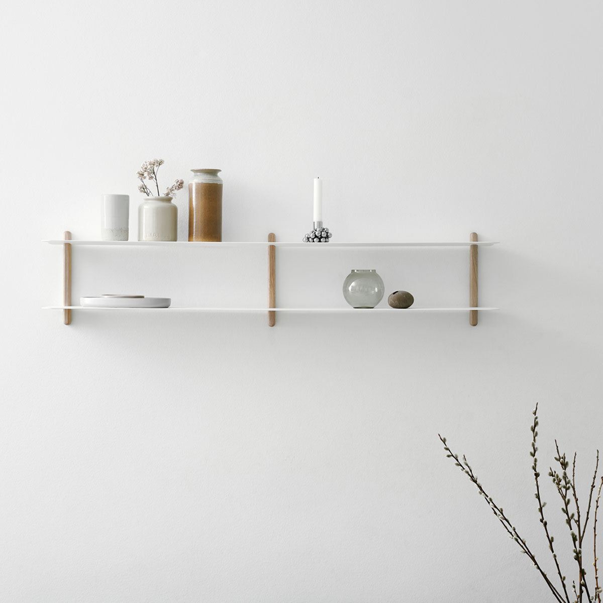 NIVO Shelf Small C - light oak/white