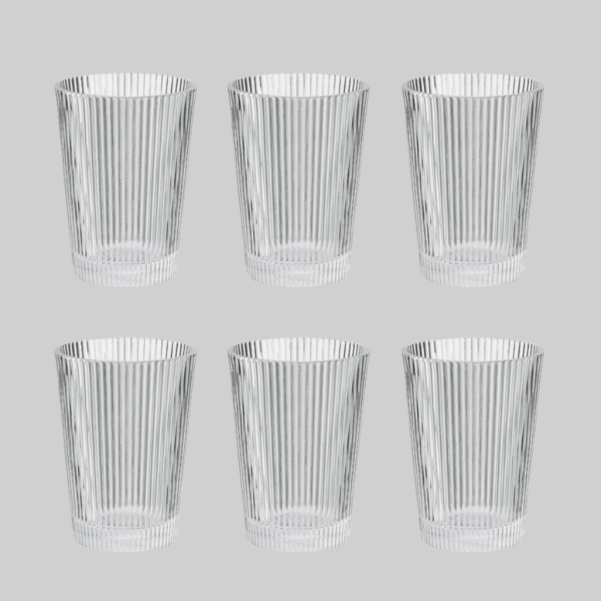 Pilastro drinking glasses 0.24L, set of 6