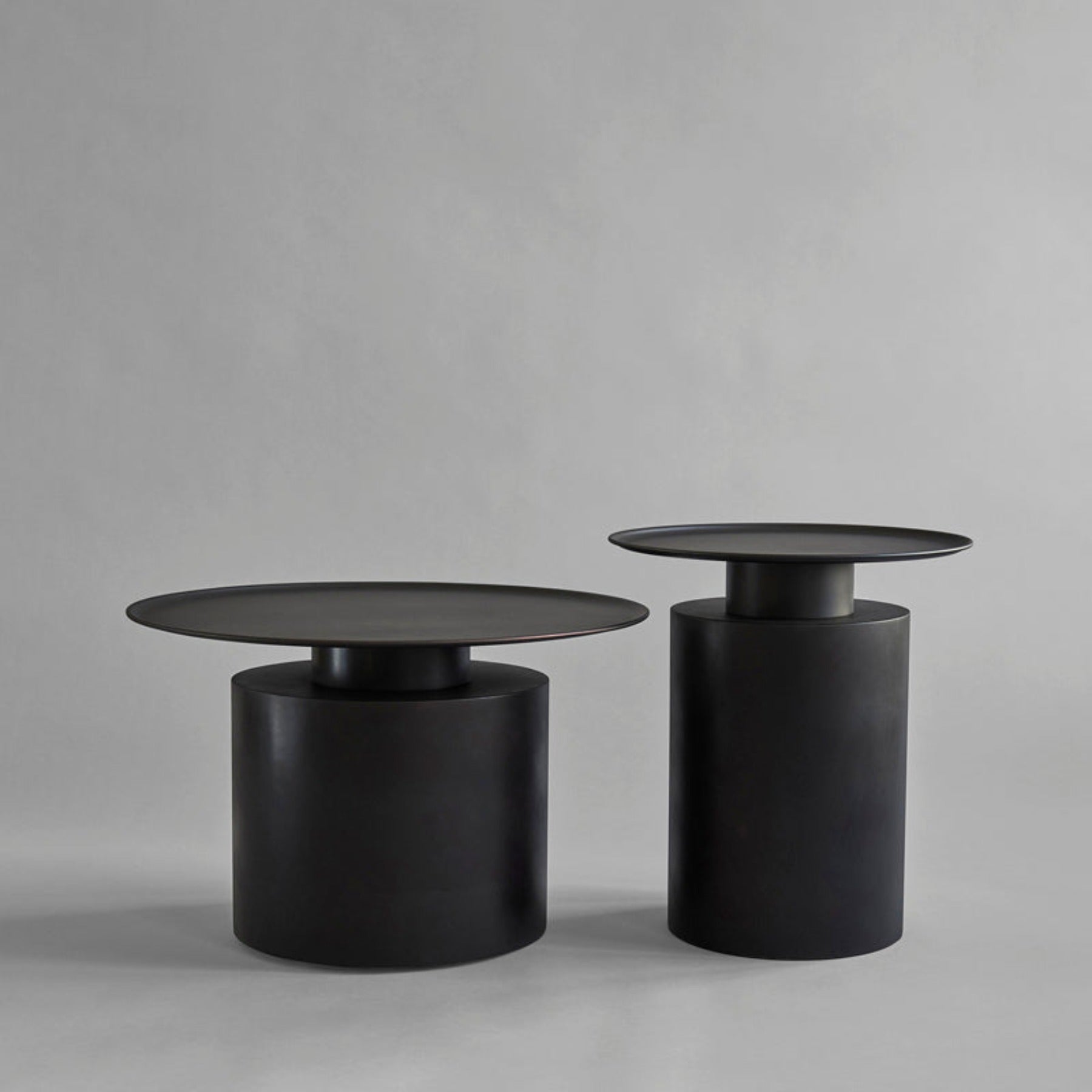 Pillar Coffee Table, Low - Burned Black*