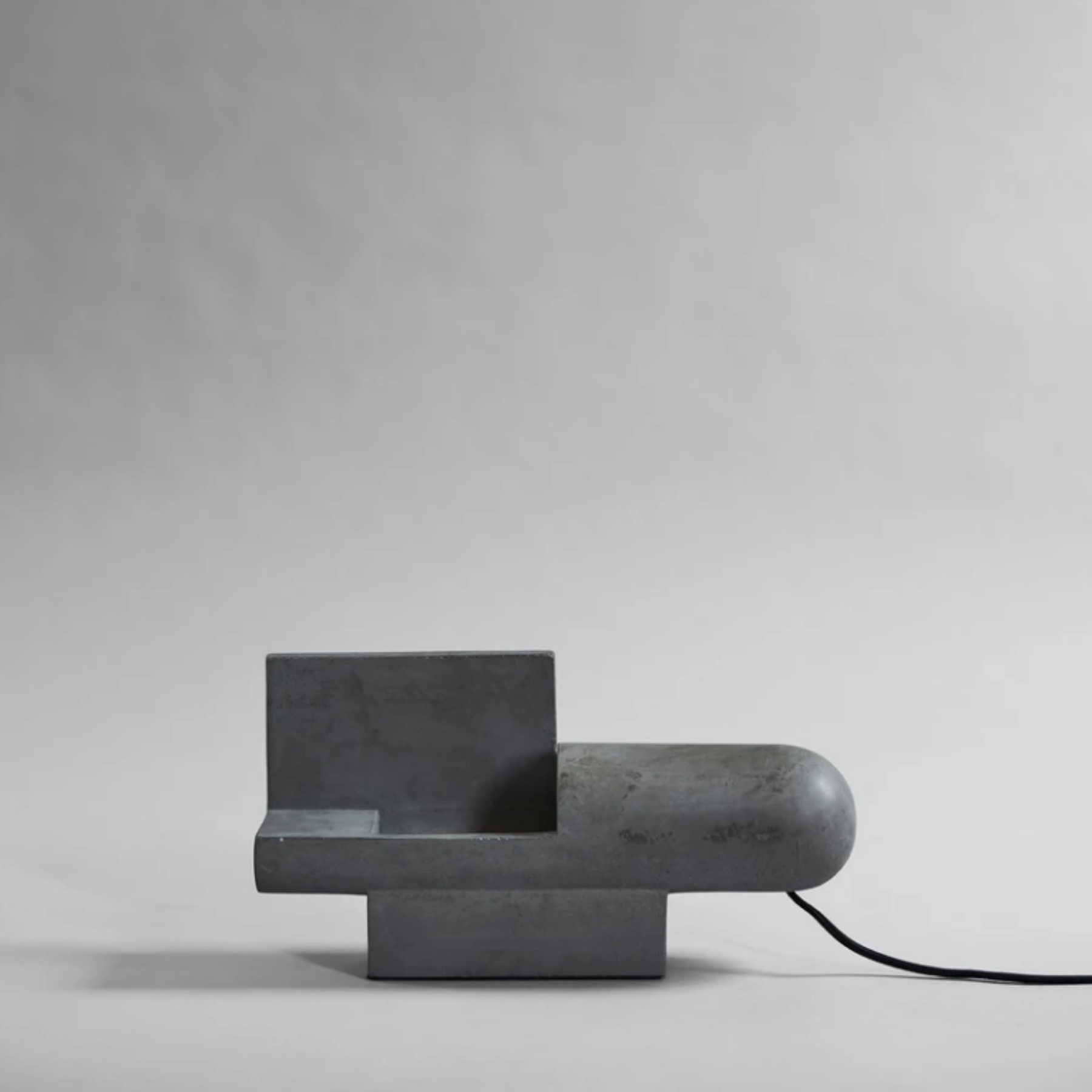 Brutalist Table Lamp, Concrete - Grey*