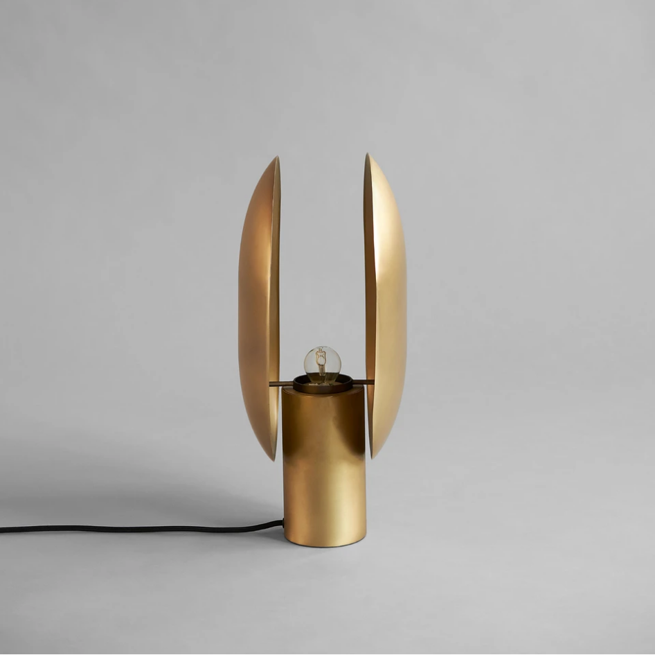 Clam Table Lamp - Brass*