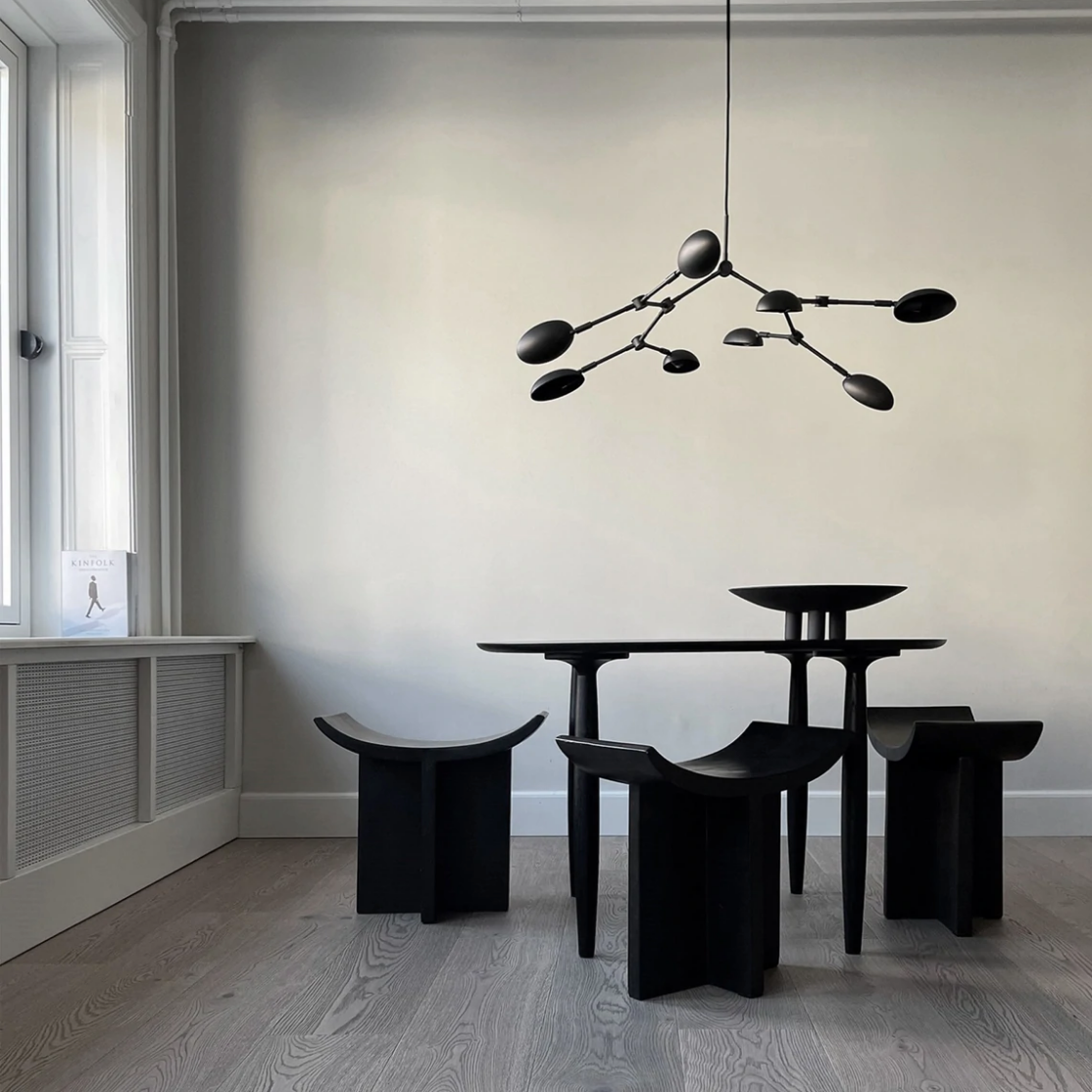 Drop Chandelier, Mini - Bronze, UL