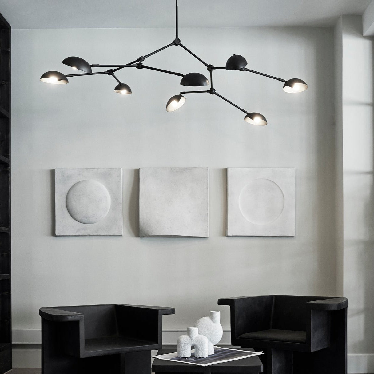 Drop Chandelier Bronze with 8' Cord, E14 socket - In-stock
