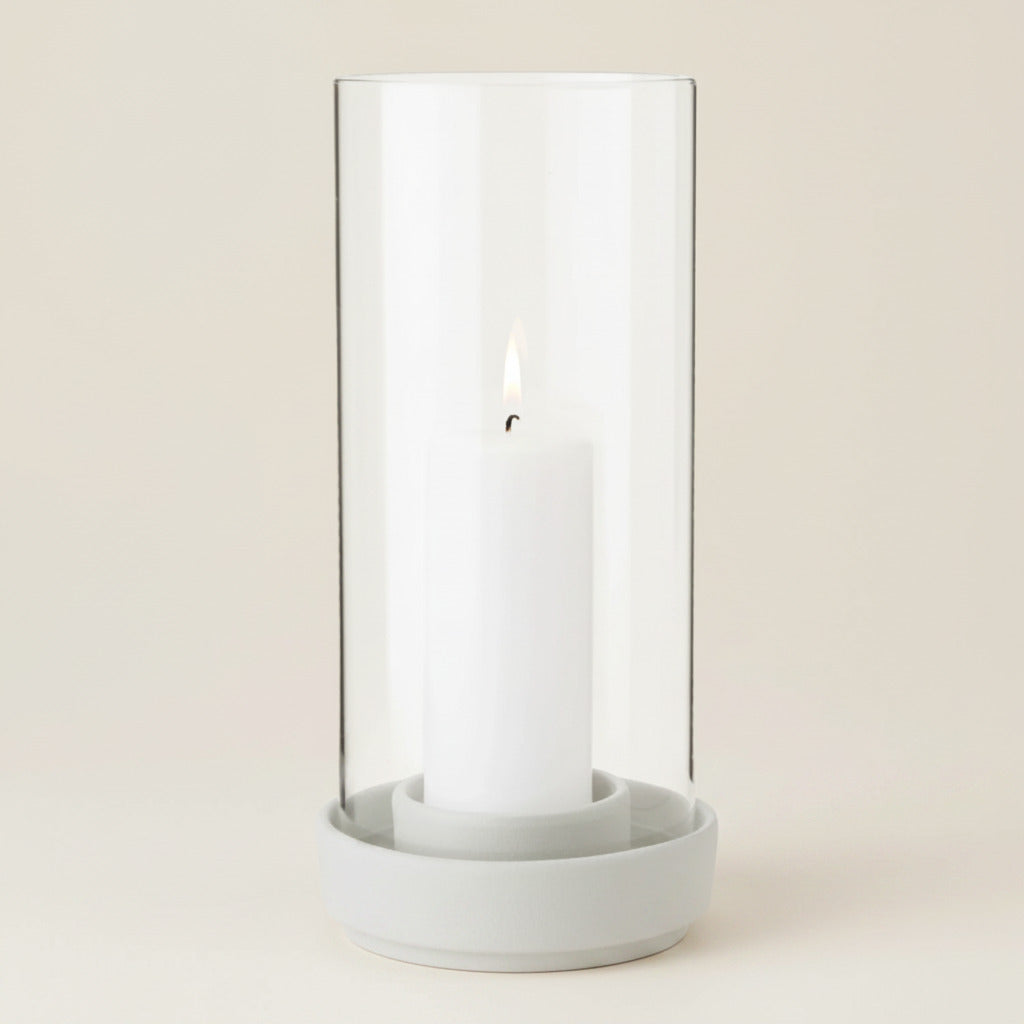Hurricane Candle Holder -large, sand