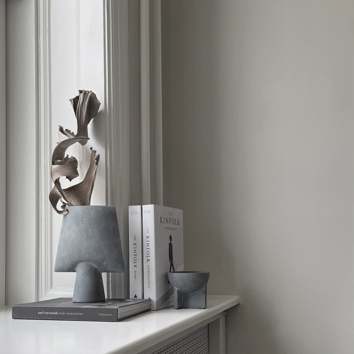 Sphere Vase Square, Mini - Light Grey