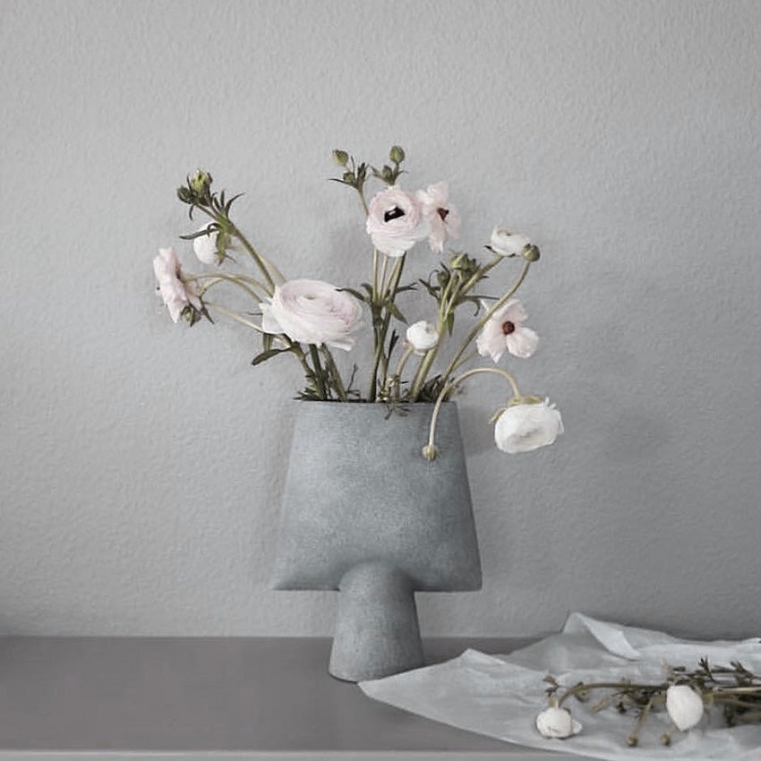 Sphere Vase Square, Mini - Light Grey
