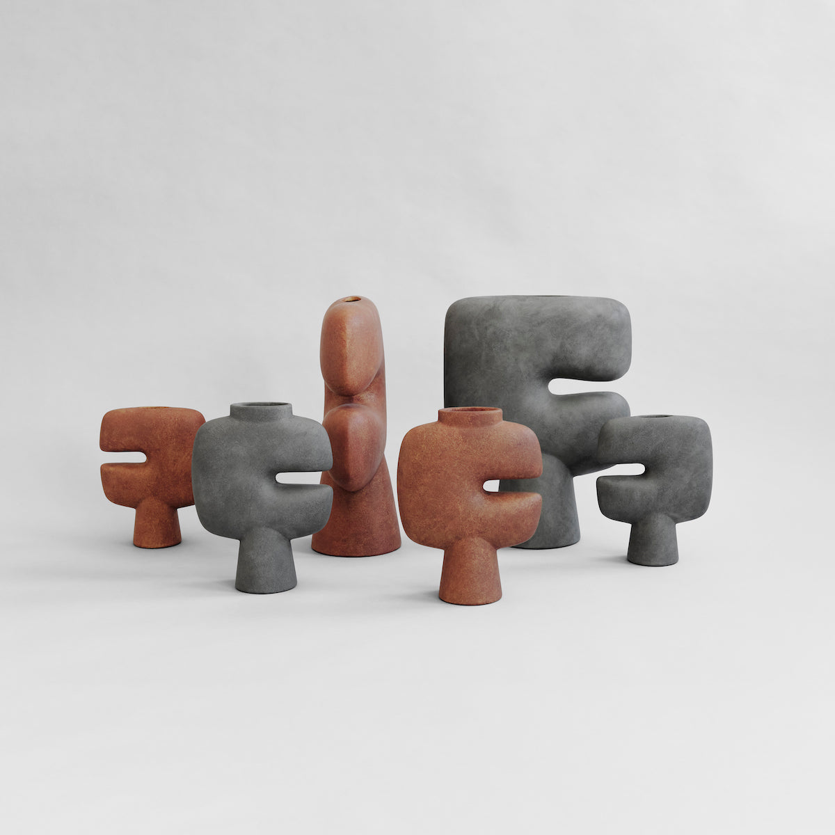 Tribal Vase, Medio - Terracotta