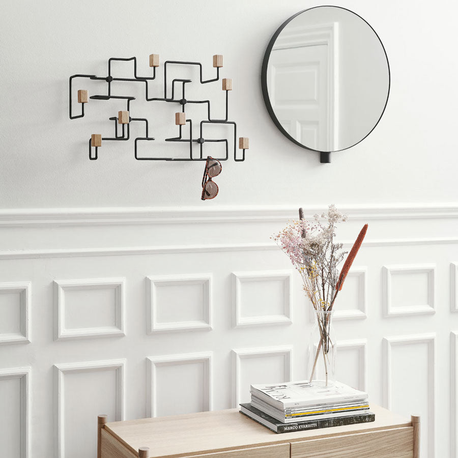 UNDERGROUND coat rack oak black *Special Order