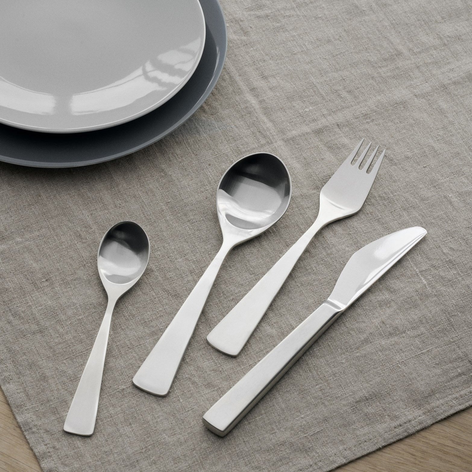 Maya dinner fork steel, 6 pc.