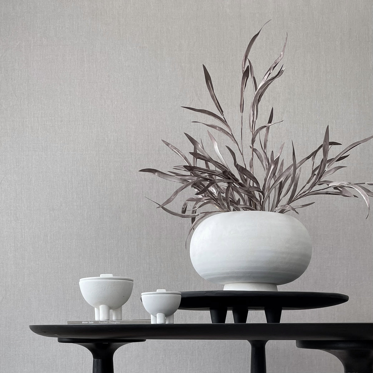 Kabin Vase, Fat - Bone White