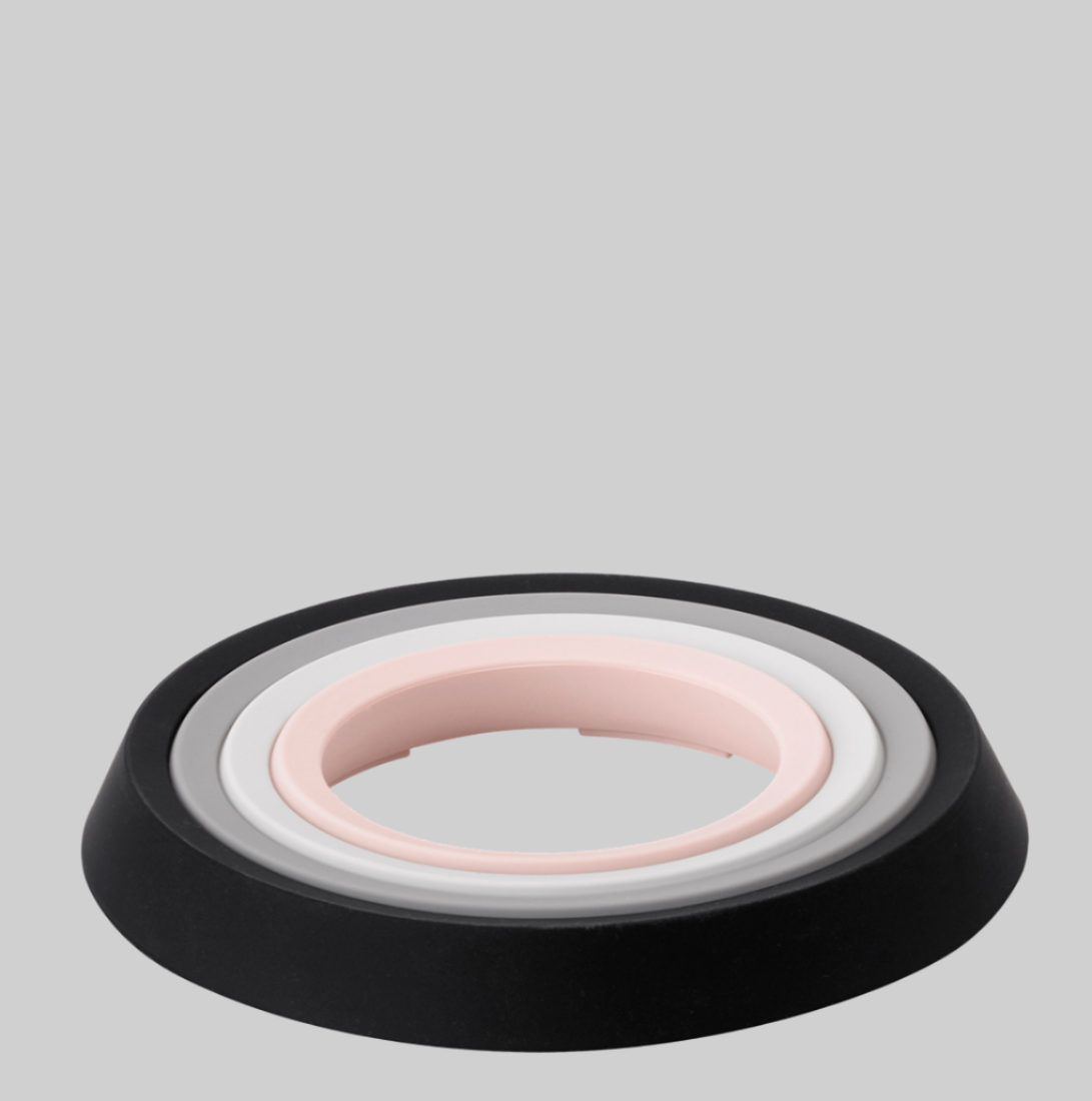 PLACE-IT Trivets 4 Pc. - black/grey/white/dusty rose