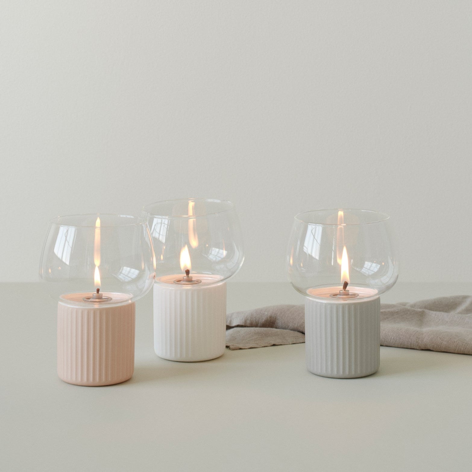 HYGGE hurricane candleholder - rose