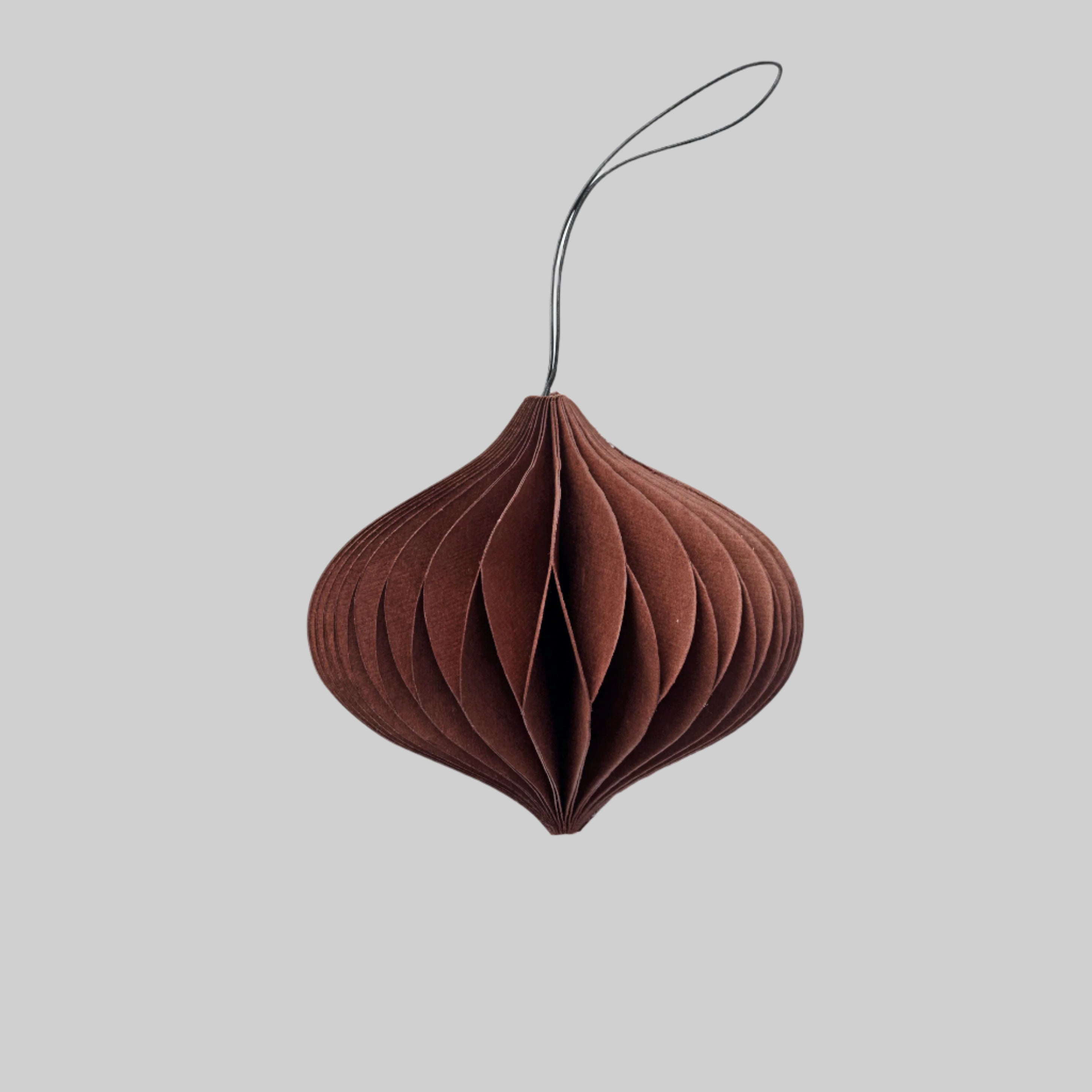 SUSTAIN folded ornament, onion dark red (box of 6)