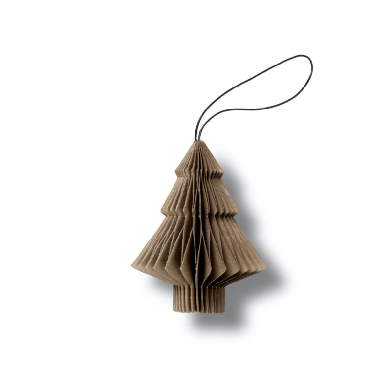 SUSTAIN folded ornament, tree macchiato. (box of 12)