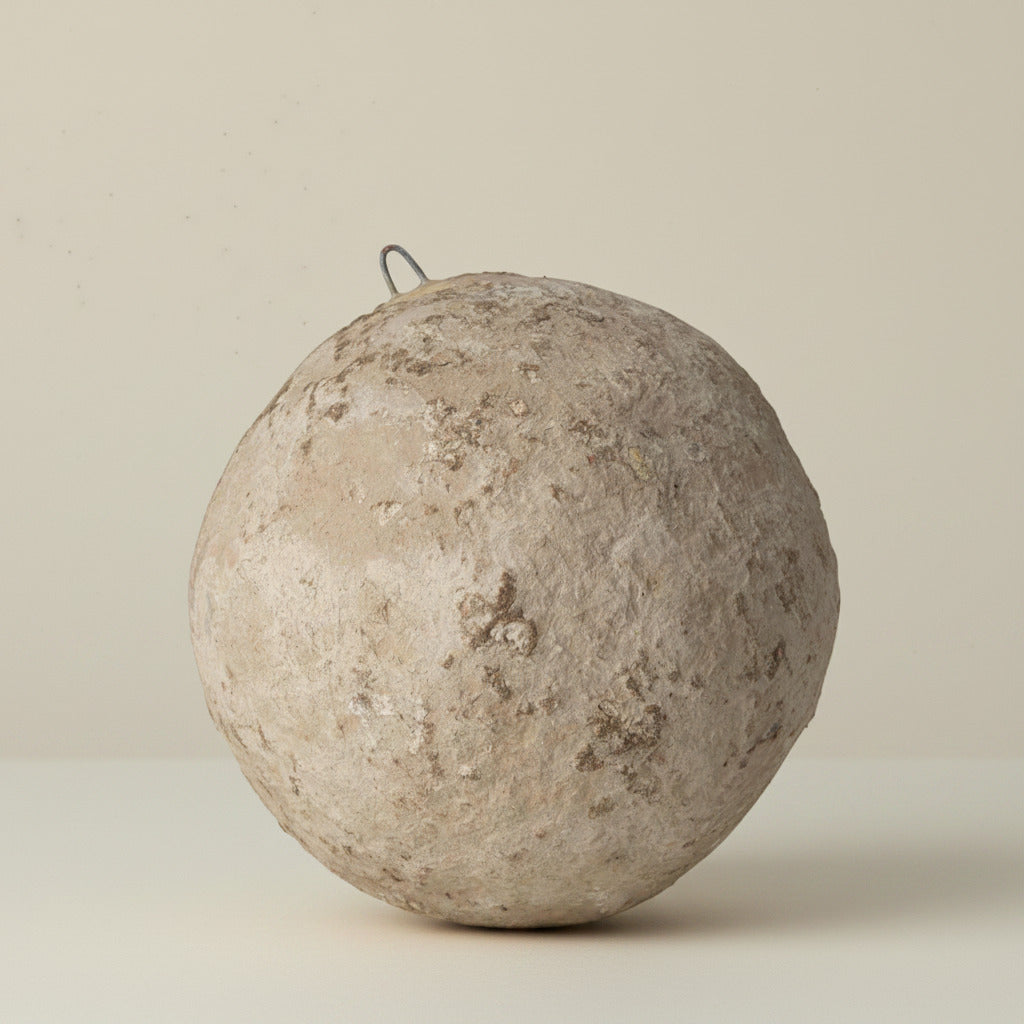 SUSTAIN paper-mache ball large, mocha - box of 6