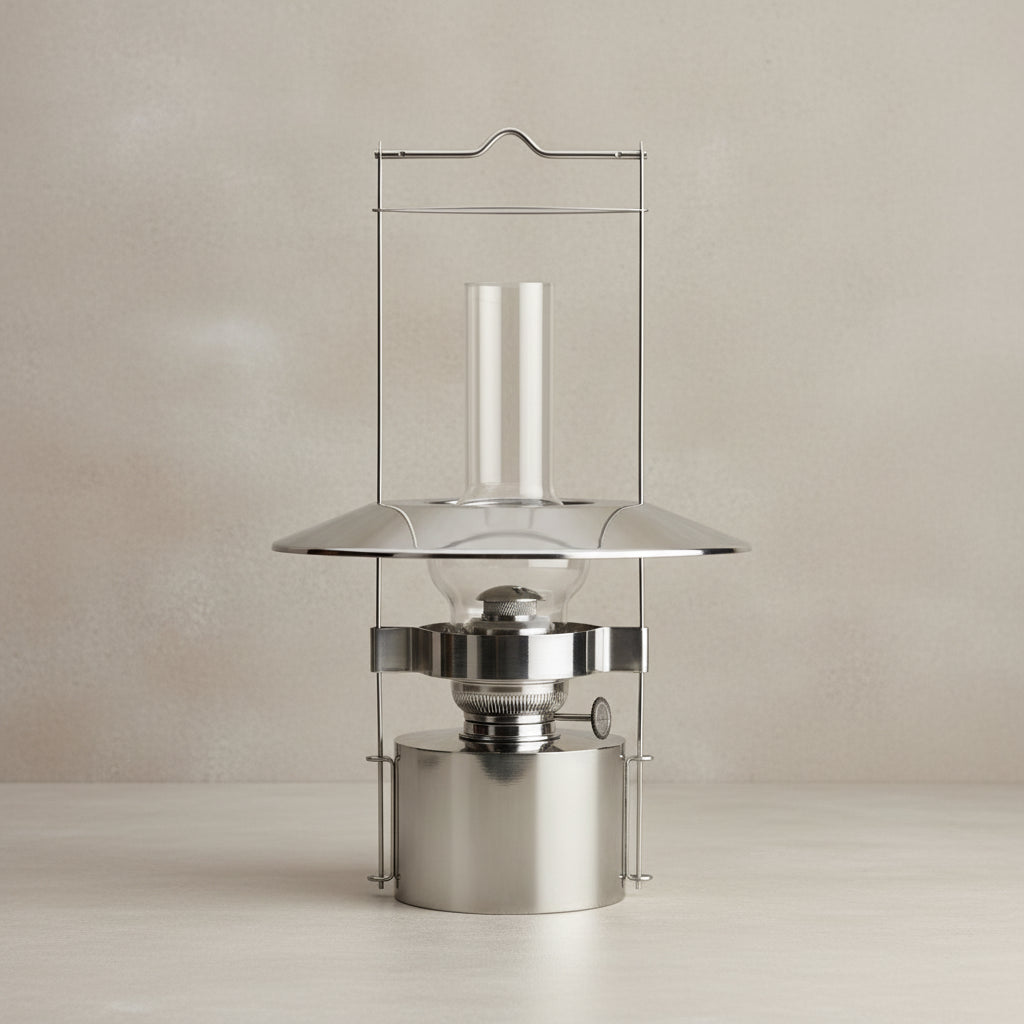 EM ship's oil lamp with wick - large