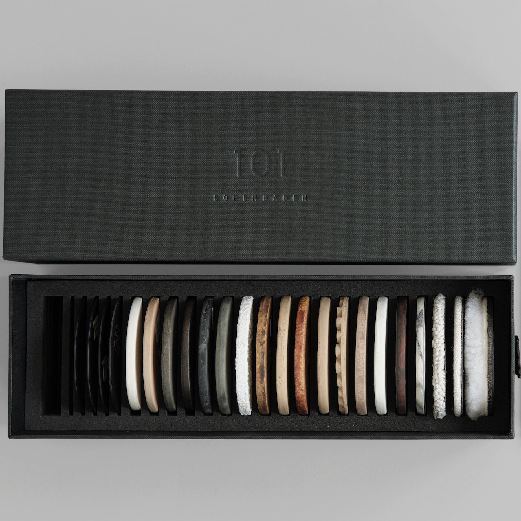 Swatch & Sample Box for the 101 Copenhagen Collection