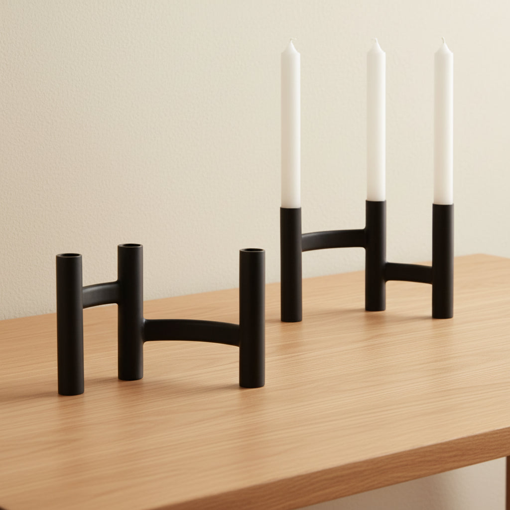 Ora Three-Branch Candleholder