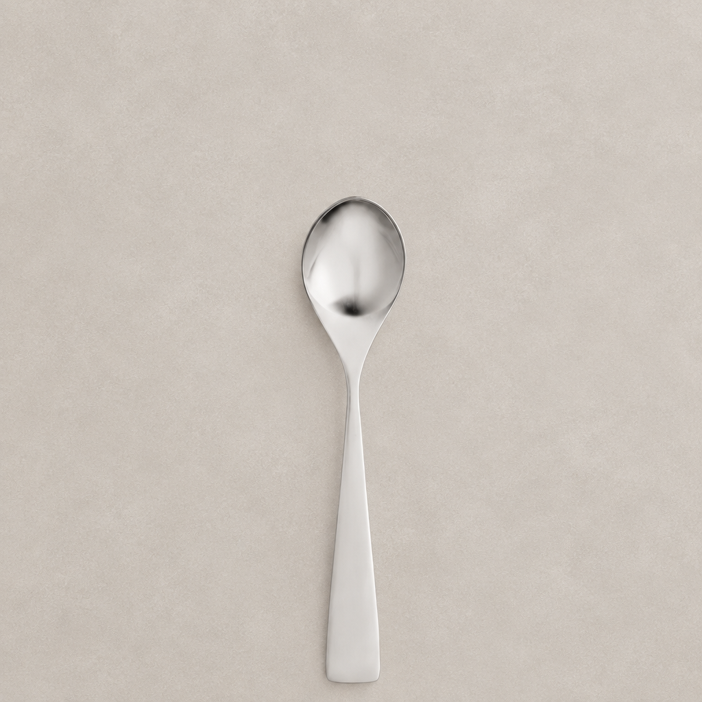 Maya dessert spoon steel - 6 pc. box