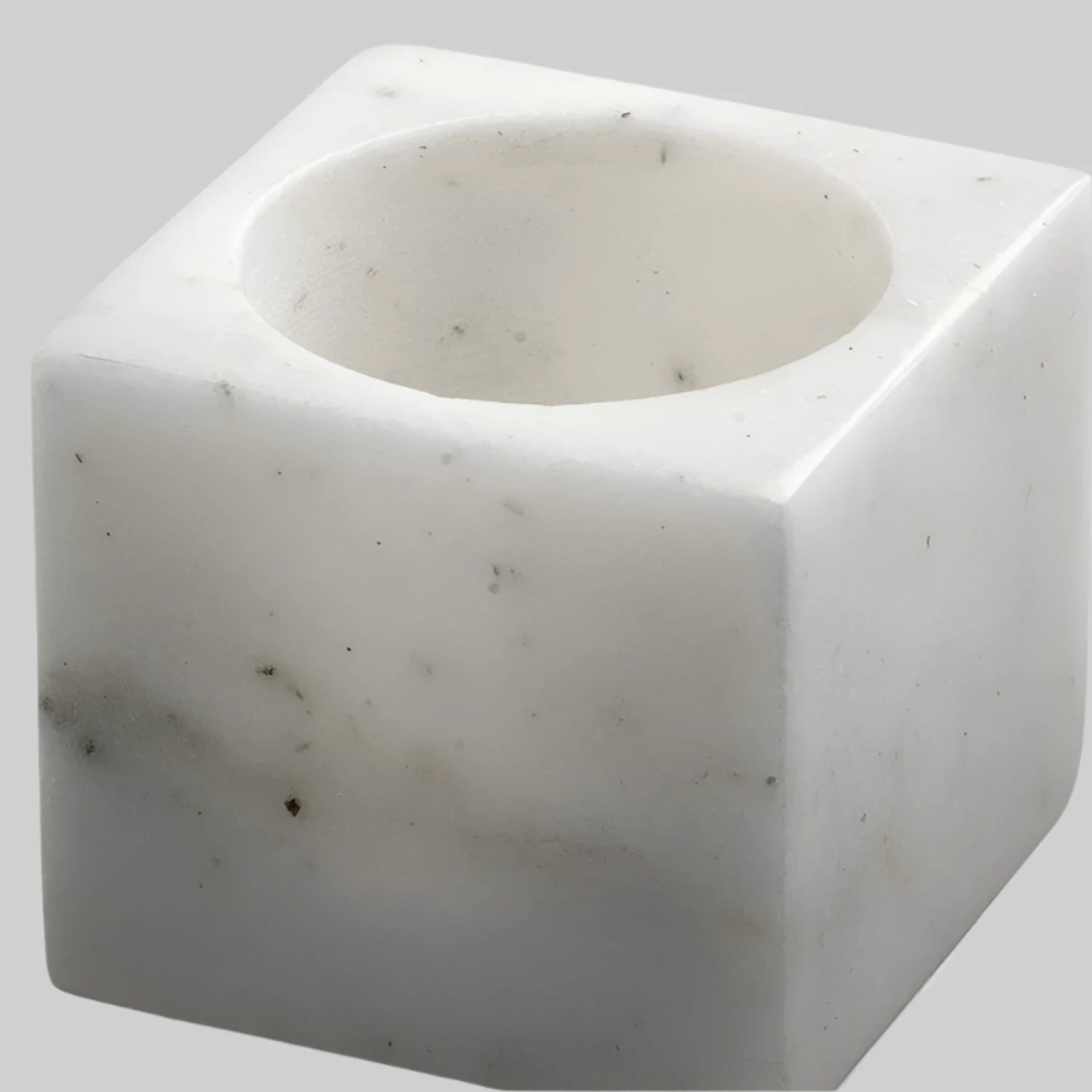 Marblelous Tea Light Holder - white