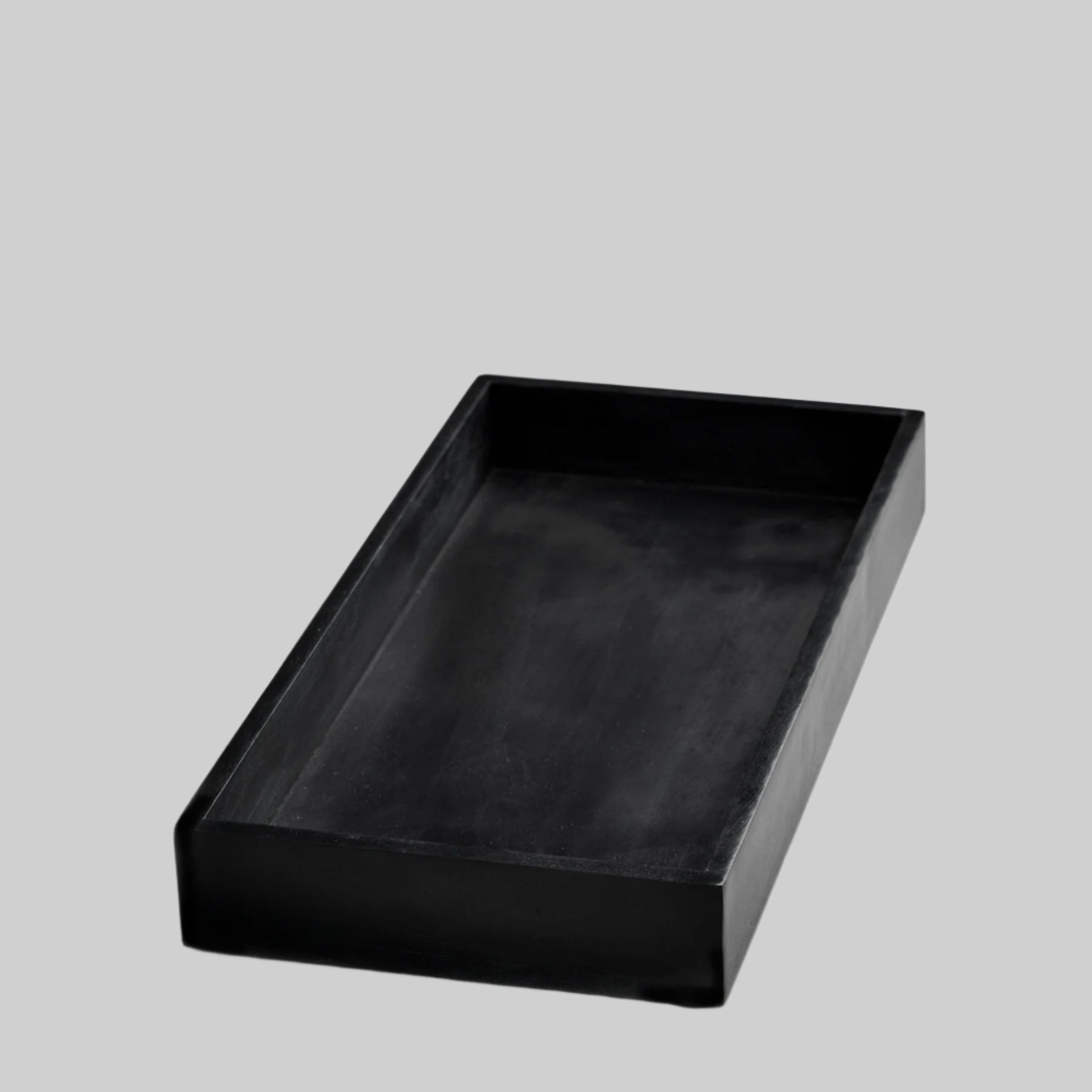 Marblelous tray - rectangular, black