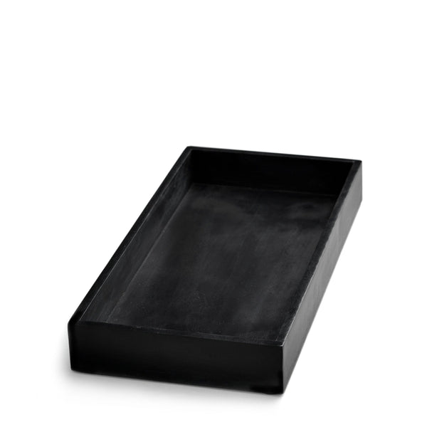 Marblelous tray - rectangular, black