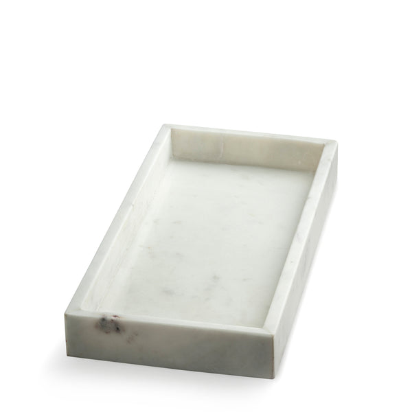 Marblelous tray - rectangular, white