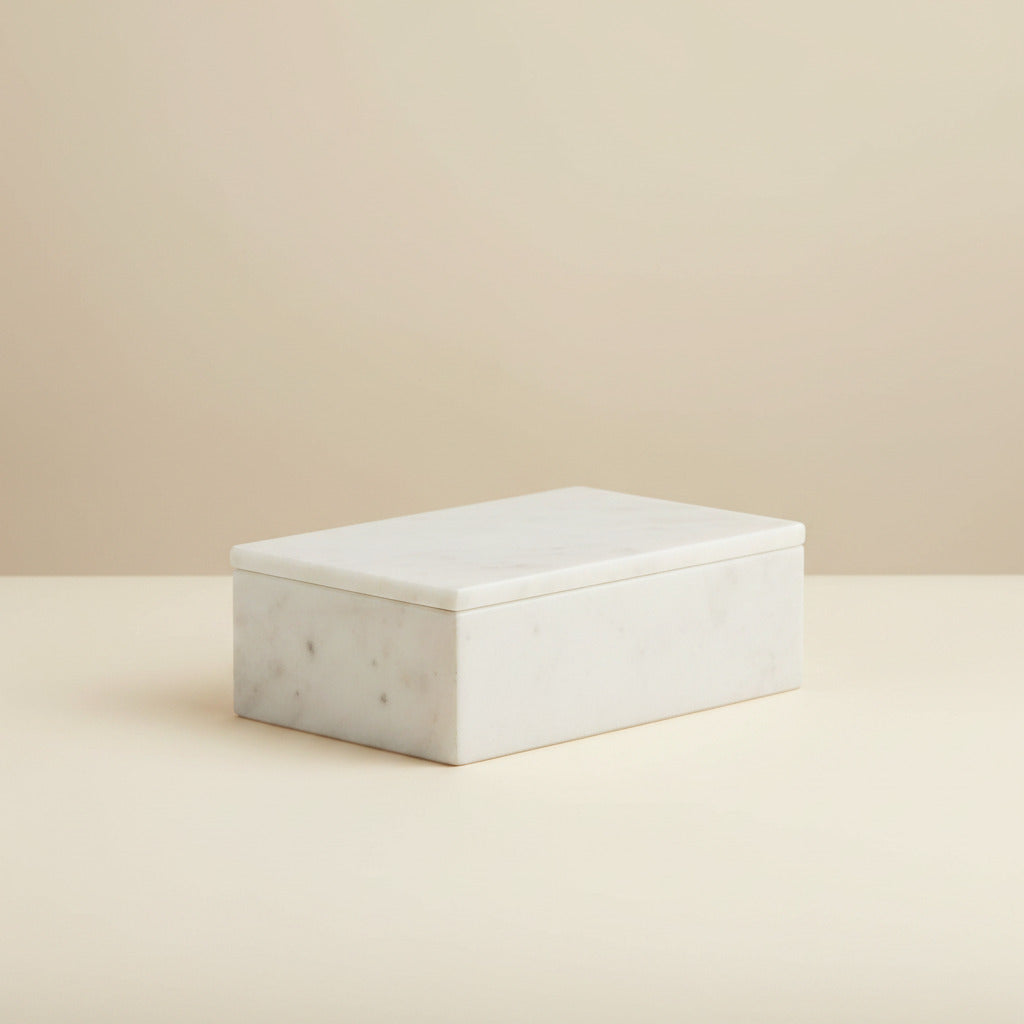 marblelous box large, white