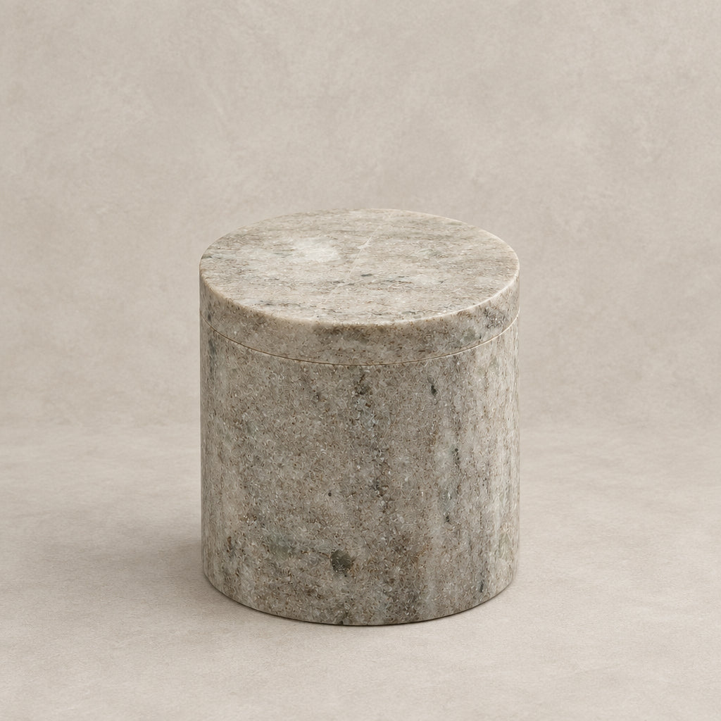 marblelous canister small, brown