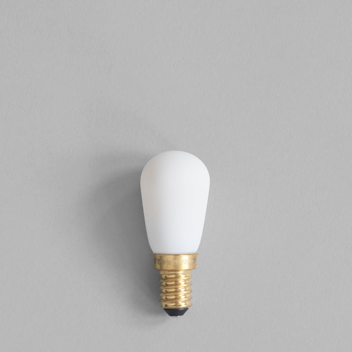 Pygmy LED E12 Bulb, 110/120v - Matte Porcelain