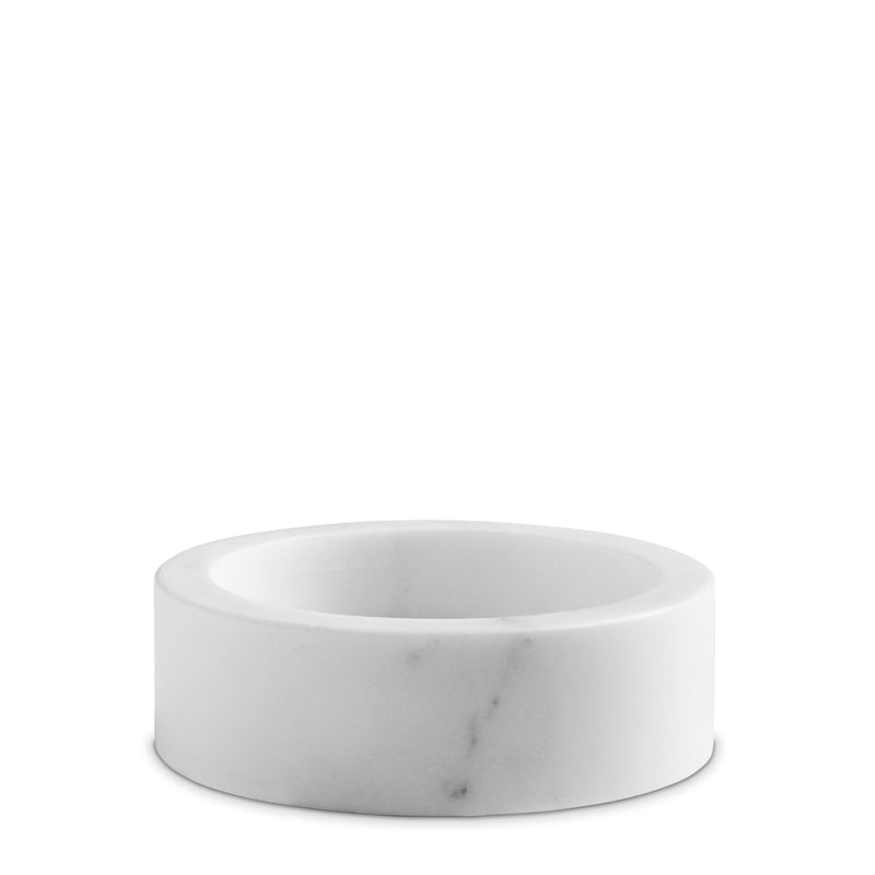 marblelous candleholder small, white