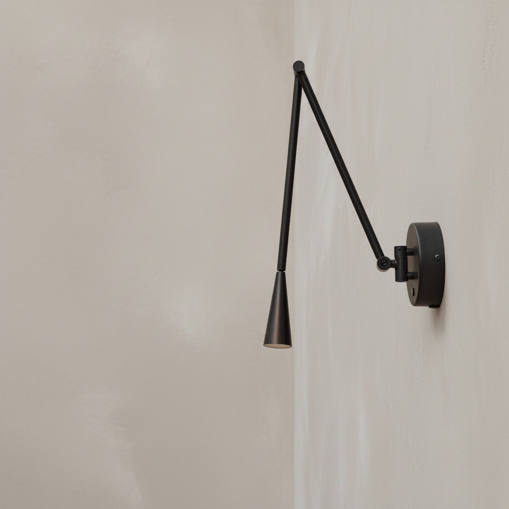 101 Copenhagen - Snake Wall Lamp - Burned Black - Wall Lamp