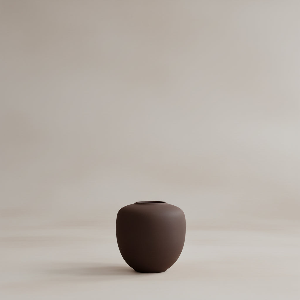 101 Copenhagen - Sunao Vase, Mini - Chocolate Brown - Vase