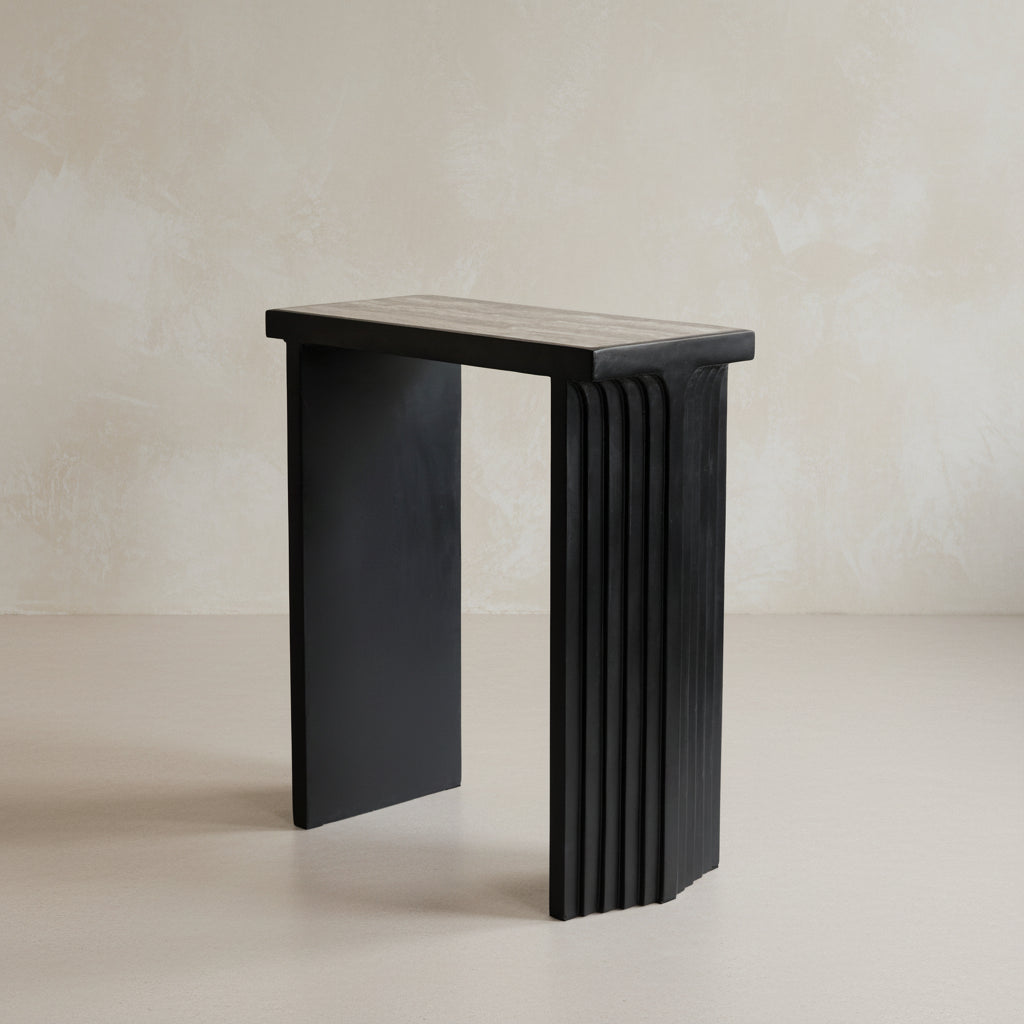 101 Copenhagen - Arc Console - Silver Travertine - Console